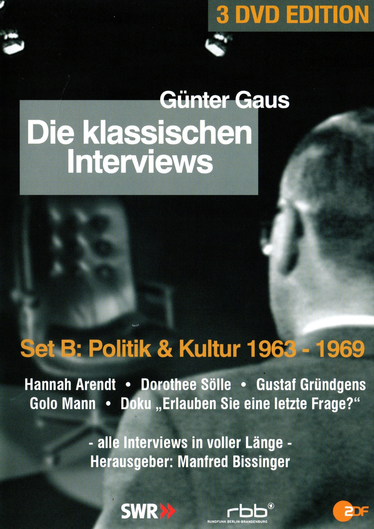(Bild für) Günter Gaus - Die klassischen Interviews: Politik & Kultur 1963 - 1969 (3 DVDs)