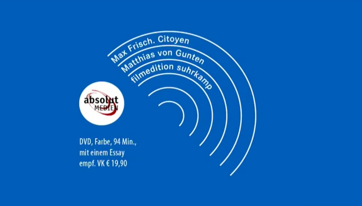 (Bild für) Max Frisch. Citoyen