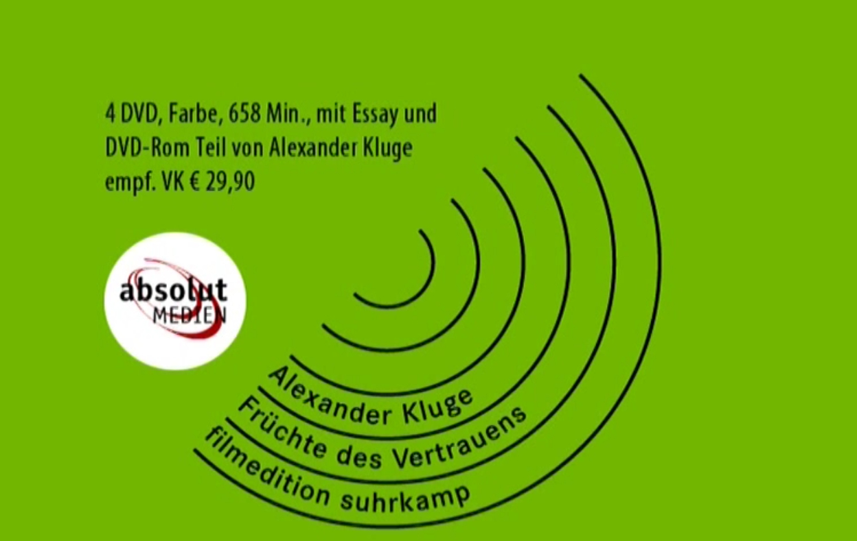 (Bild für) Alexander Kluge: Früchte des Vertrauens