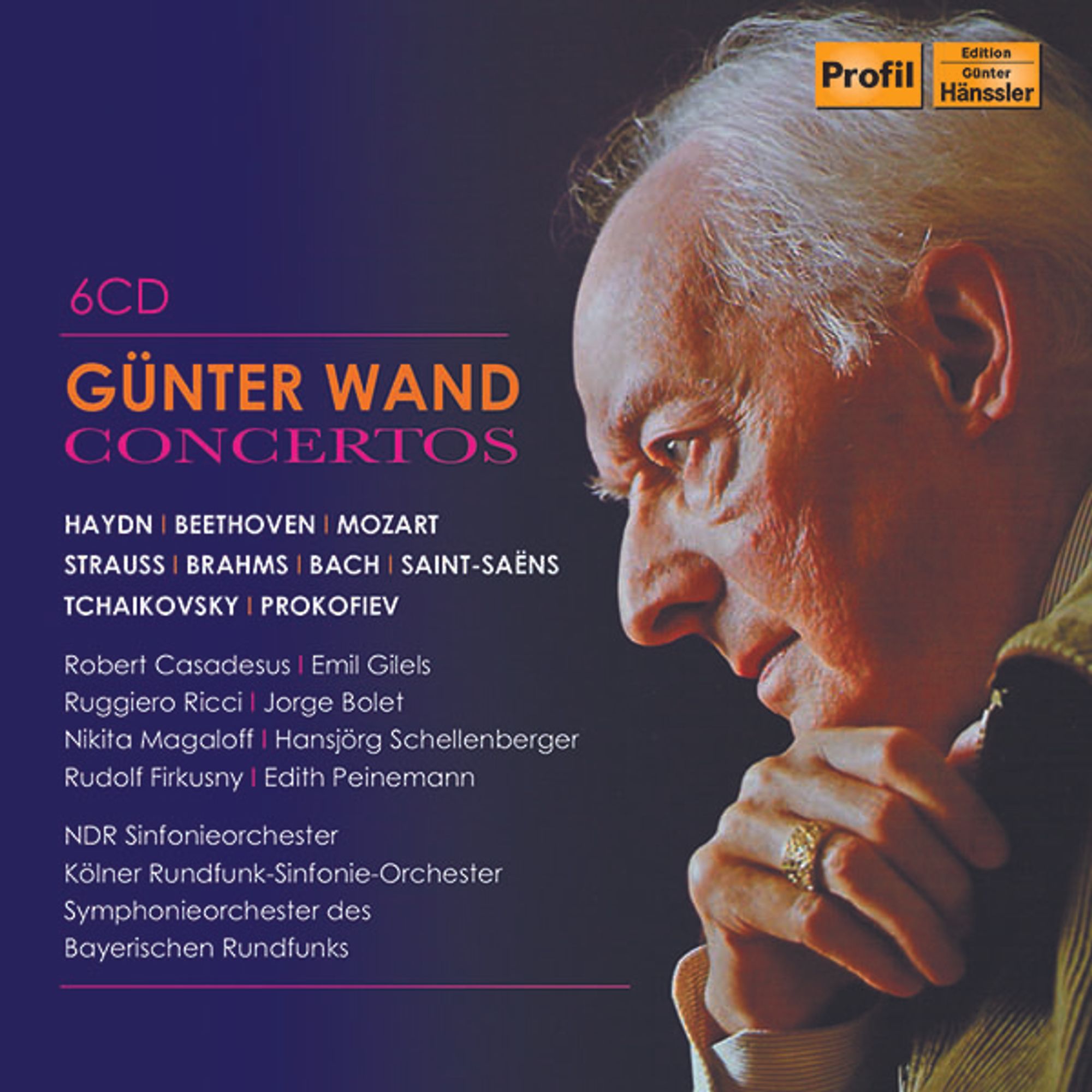 (Bild für) Günter Wand - Concertos auf 6 CDs