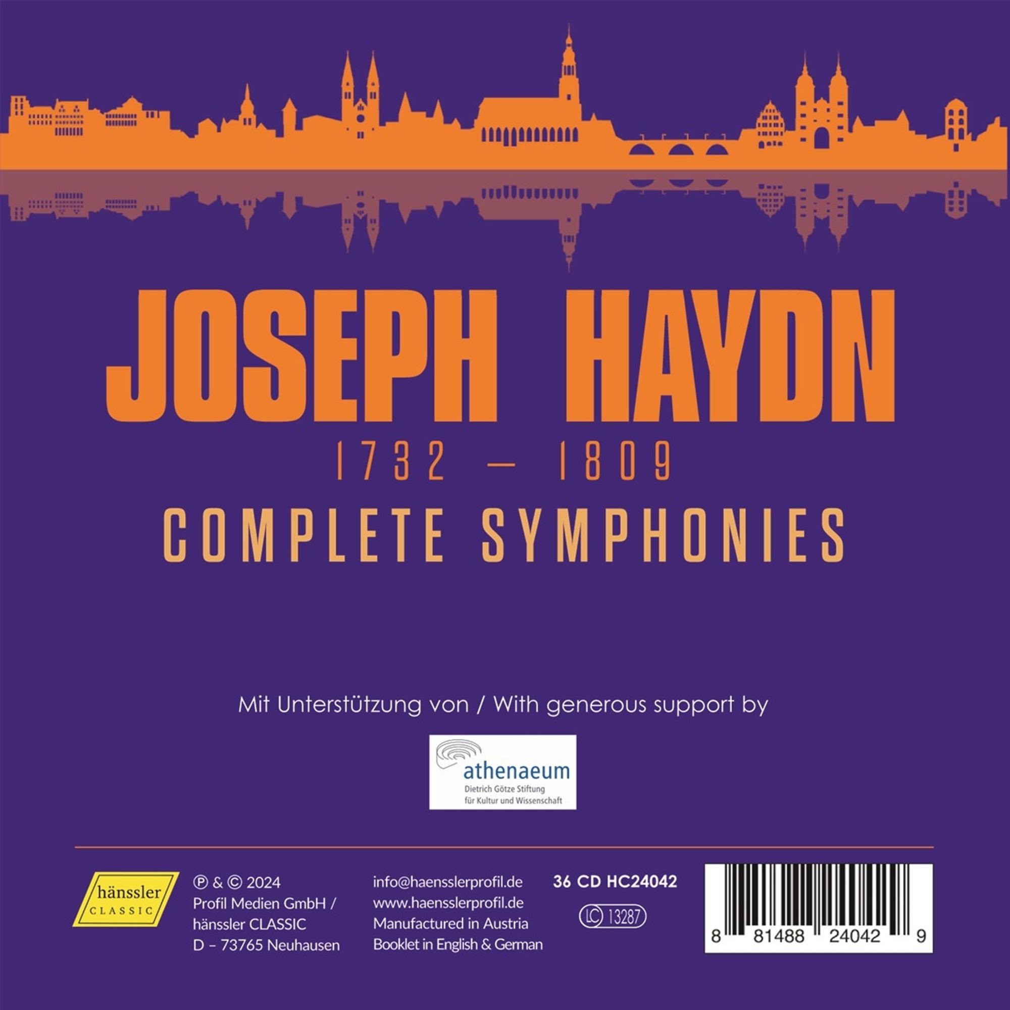 (Bild für) Joseph Haydn: Complete Symphonies auf 36 CDs(1732-1809